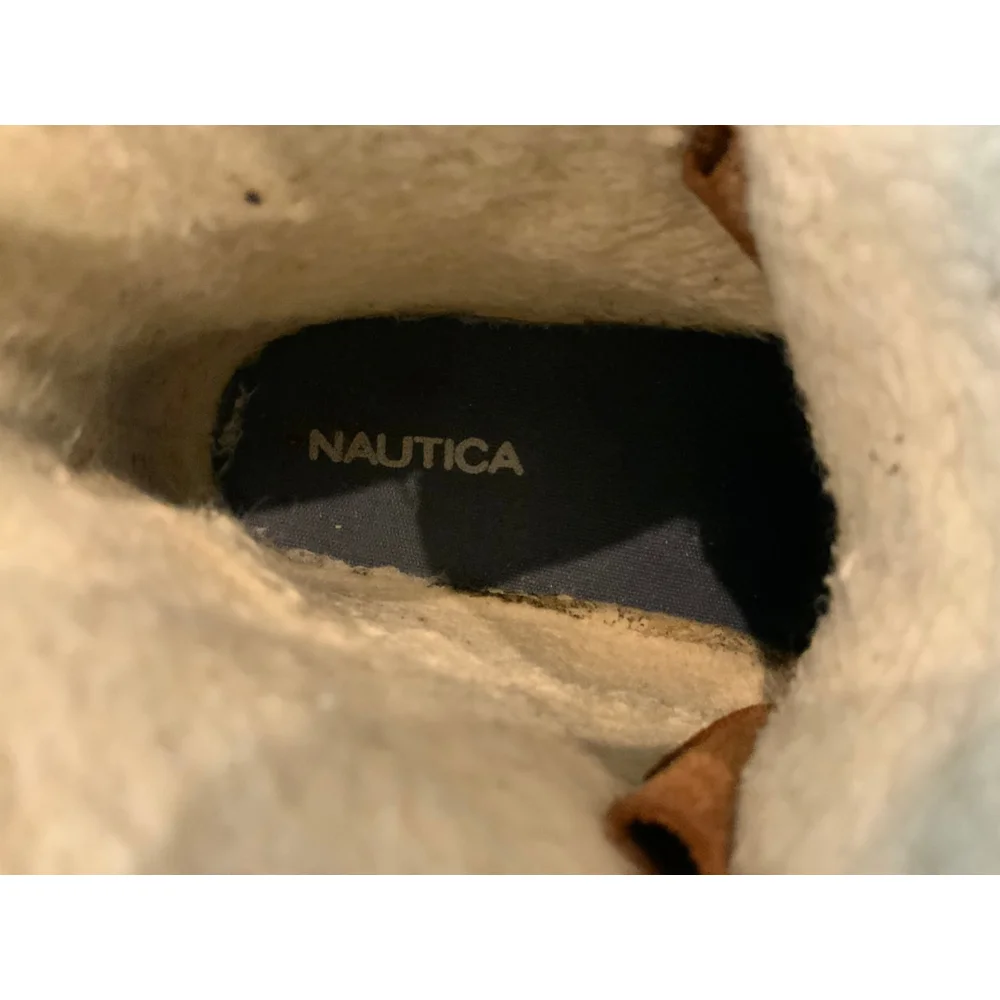 Men's Nautica Brown Black Lockview Lace-Up Winter‎ Boots Size 8 Outdoor Gorpcore